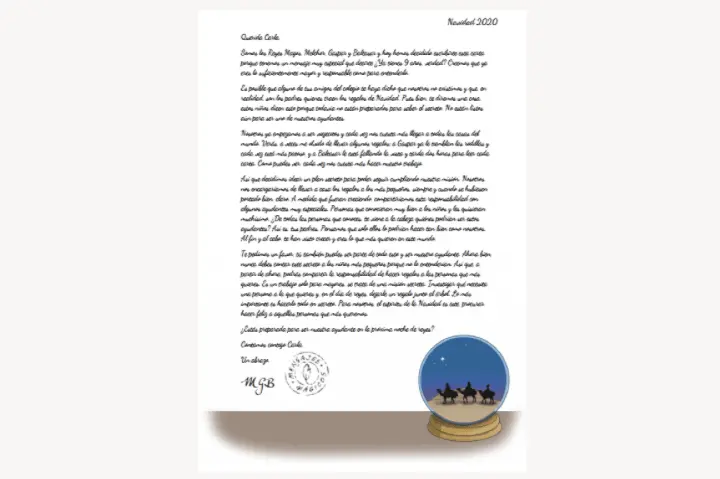 Carta del secreto de los Reyes de Oriente
