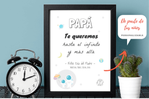 Lámina Día del Padre - Astronauta