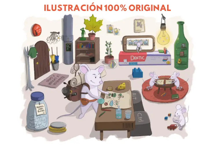 Dibujo del ratoncito de los dientes